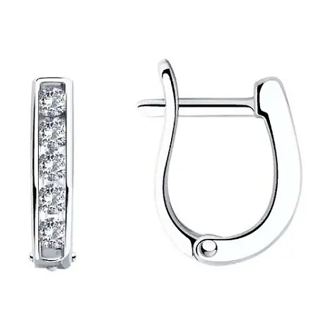 Серьги детские из серебра