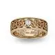 Кольцо обручальное из красного золота