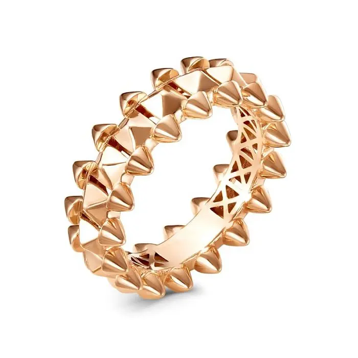 Кольцо декоративное из красного золота