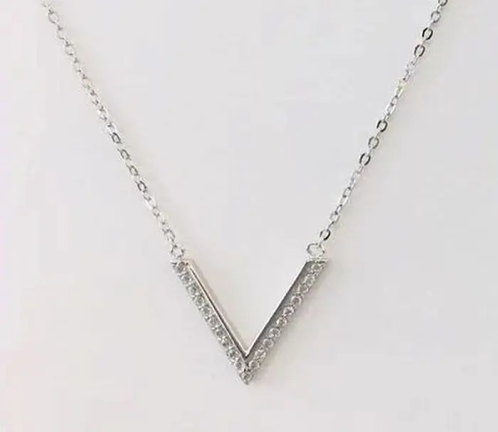 Цепь колье из серебра