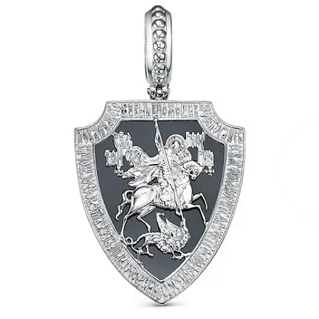 Подвеска мужская из серебра