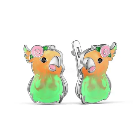 Серьги детские из серебра