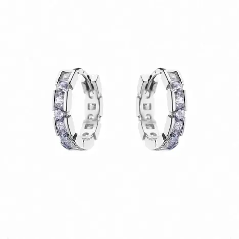 Серьги конго из серебра