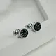 Серьги пуссеты из серебра