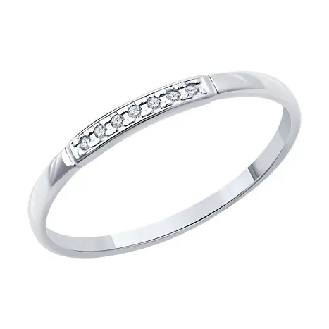 Кольцо декоративное из серебра