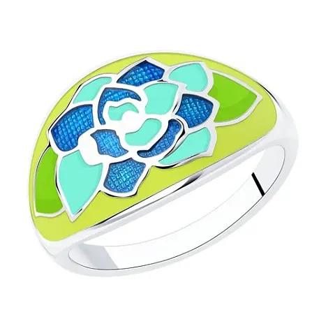 Кольцо декоративное из серебра