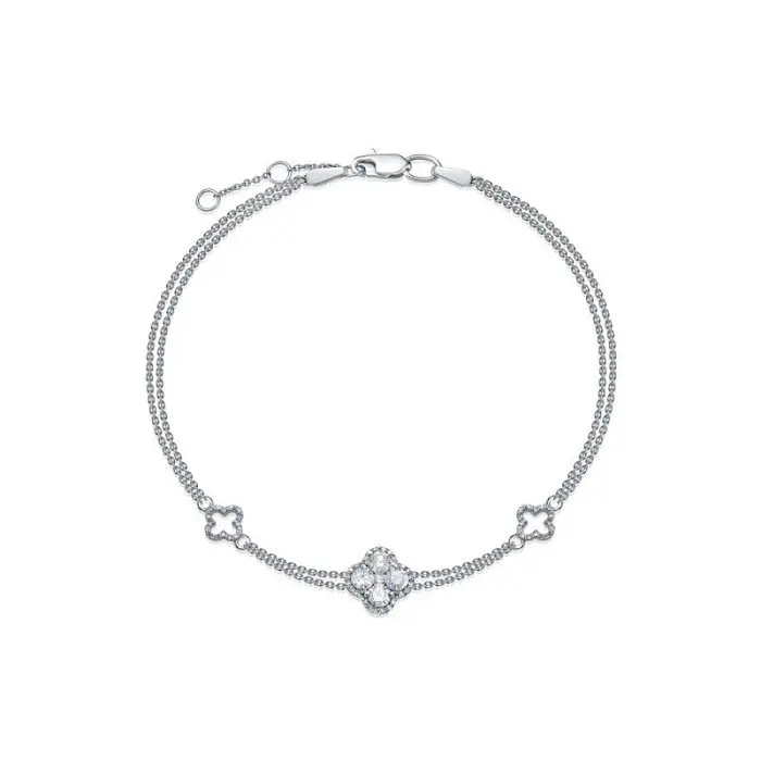 Браслет декоративный из белого золота