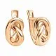 Серьги с английским замком из красного золота