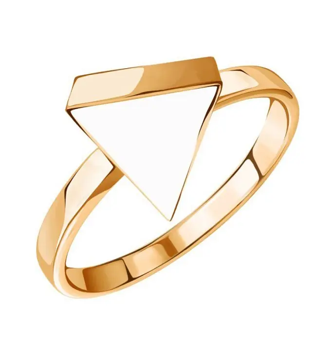 Кольцо декоративное из красного золота