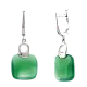 Серьги подвесные из серебра