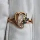Кольцо декоративное из комбинированного золота