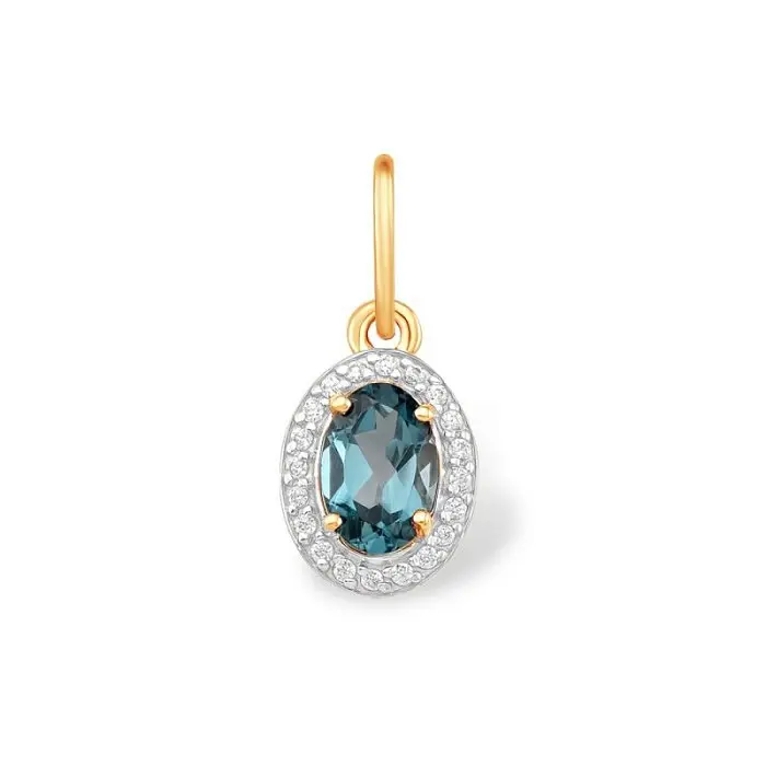 Подвеска декоративная из красного золота