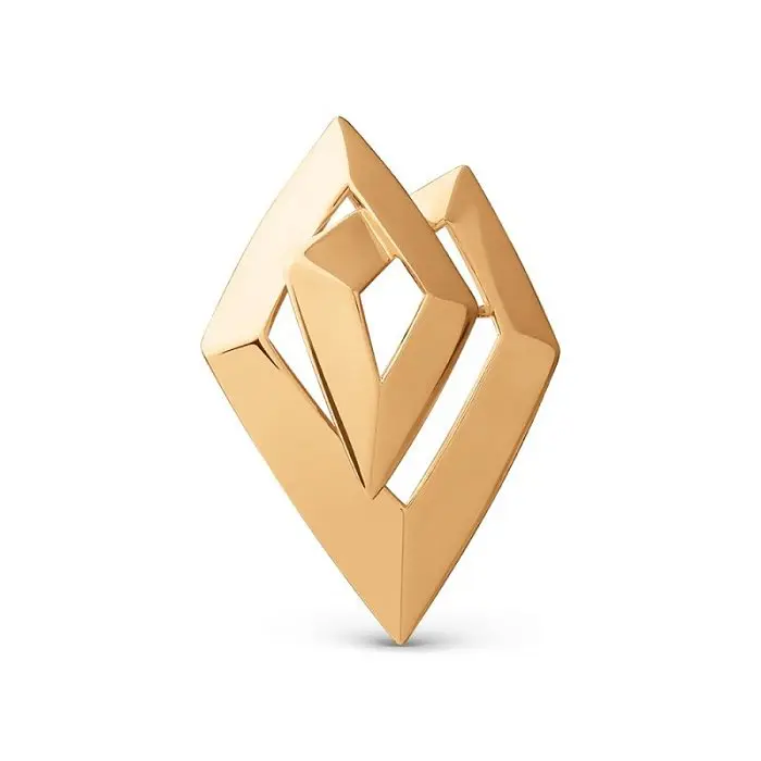 Подвеска декоративная из красного золота