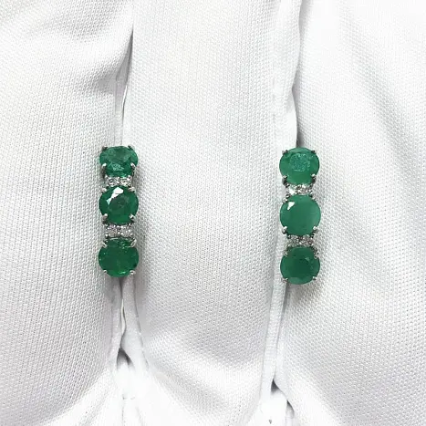 Серьги с английским замком из серебра