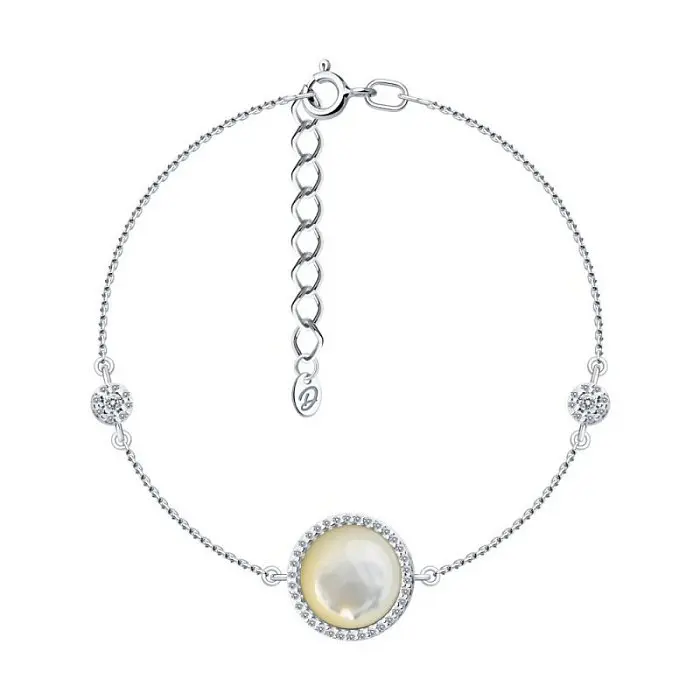 Браслет декоративный из серебра