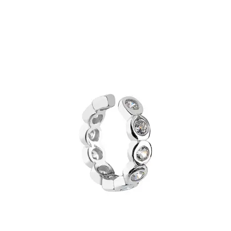 Серьги каффы из серебра