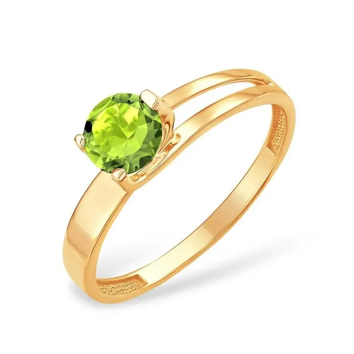 Кольцо декоративное из красного золота