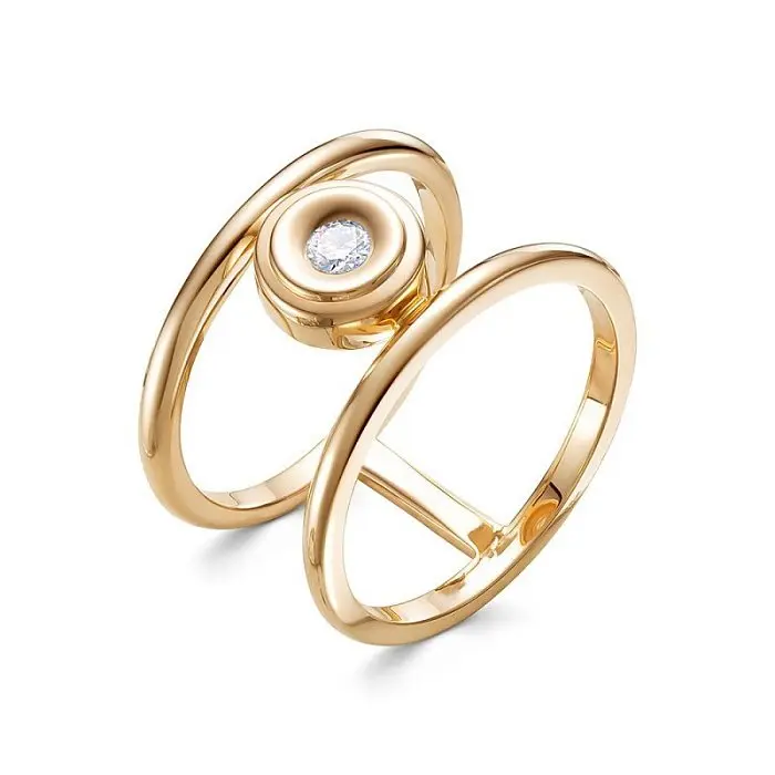 Кольцо декоративное из красного золота