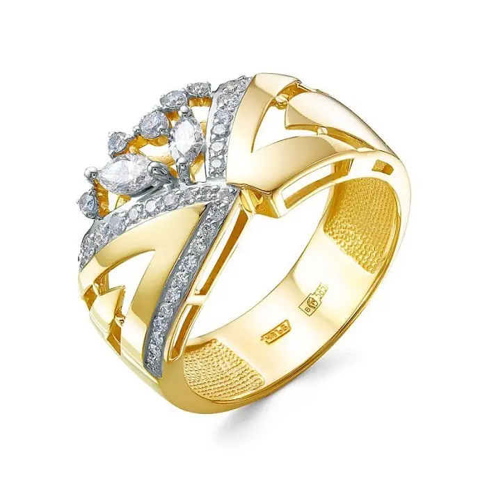 Кольцо декоративное из белого золота Кольцо декоративное из белого золота