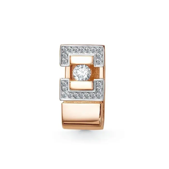 Подвеска бегунок из красного золота