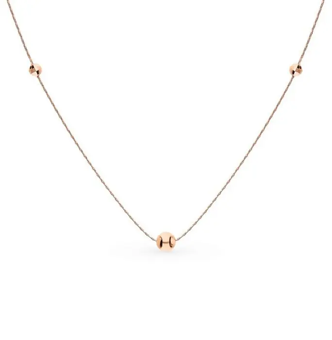 Цепь колье из красного золота