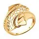 Кольцо декоративное из красного золота