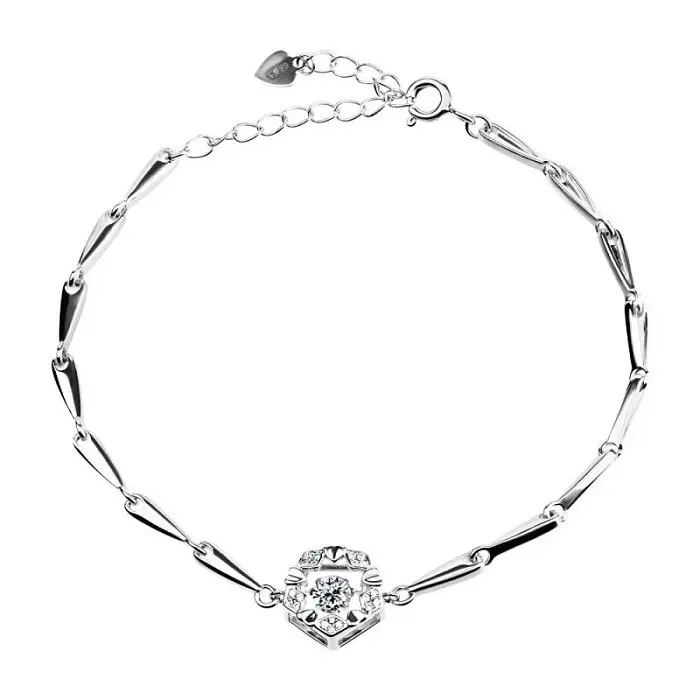 Браслет декоративный из серебра