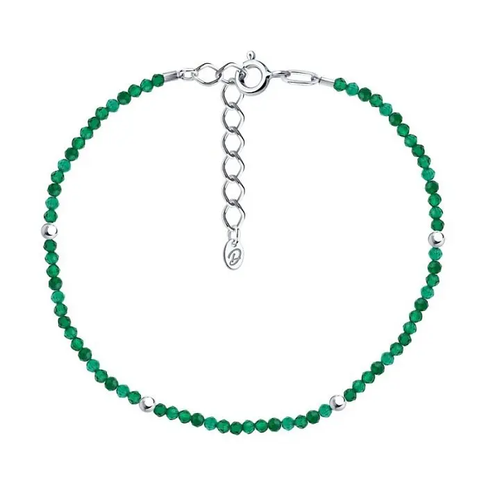 Браслет декоративный из серебра