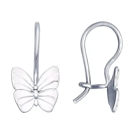 Серьги детские из серебра