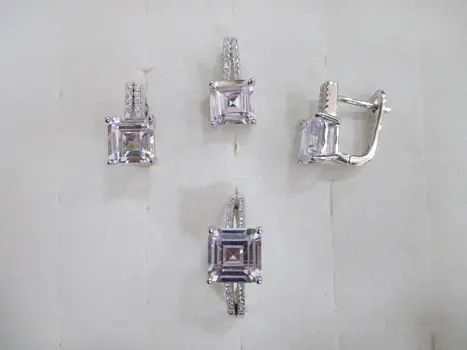 Кольцо декоративное из серебра