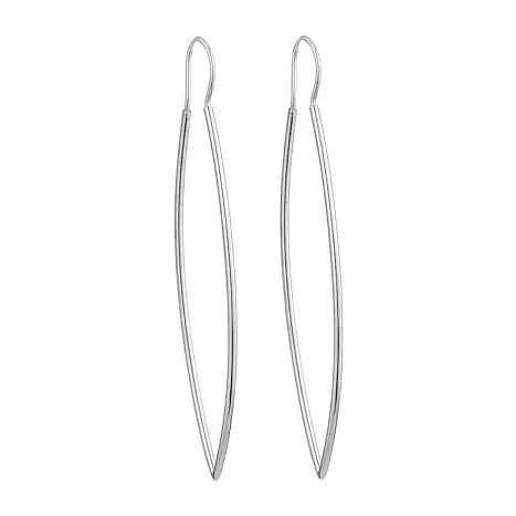 Серьги петельки из серебра