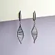 Серьги подвесные из серебра