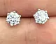 Серьги пуссеты из серебра