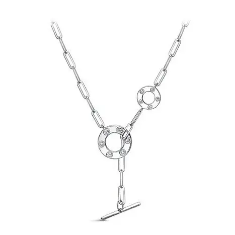 Цепь колье из серебра