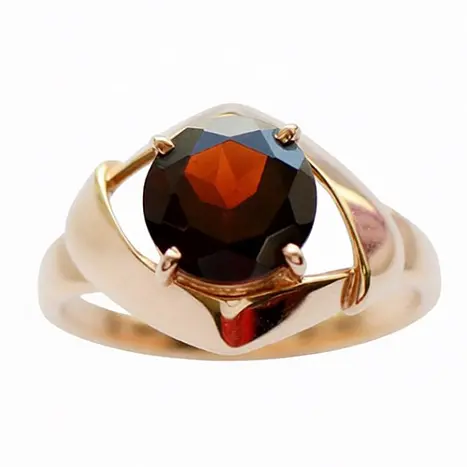 Кольцо декоративное из красного золота