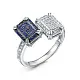 Кольцо декоративное из белого золота