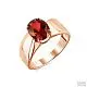 Кольцо декоративное из красного золота