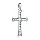 Подвеска декоративный крест из серебра
