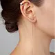 Серьги каффы из серебра