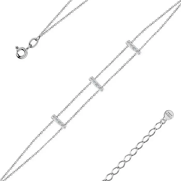 Браслет декоративный из белого золота