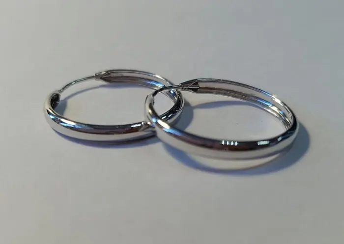 Серьги конго из серебра