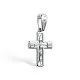 Подвеска крест из серебра