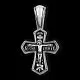 Подвеска крест из серебра