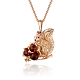 Подвеска декоративная из красного золота