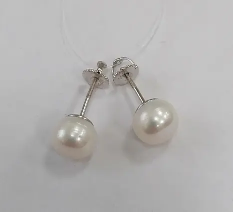 Серьги пуссеты из серебра