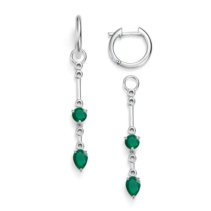 Серьги с английским замком из серебра