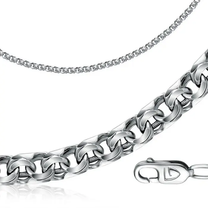 Браслет цепочный из серебра