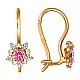 Серьги детские из красного золота