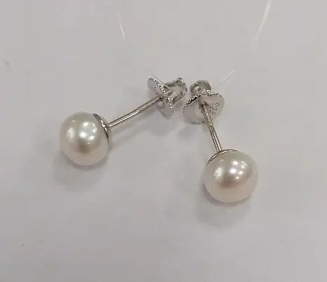Серьги пуссеты из серебра