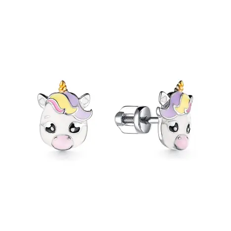 Серьги детские из серебра